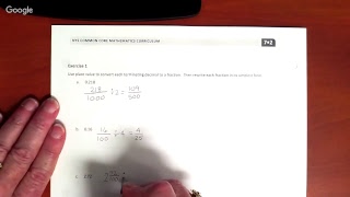 Module 2 - Math 7 - Lesson 14 - Converting Between Fractions and Decimals using Equivalent Fractions