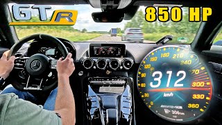 UNLEASHING the AMG GTR SMN850 on the Autobahn: FULL THROTTLE from 100-300 with BRUTAL SOUND