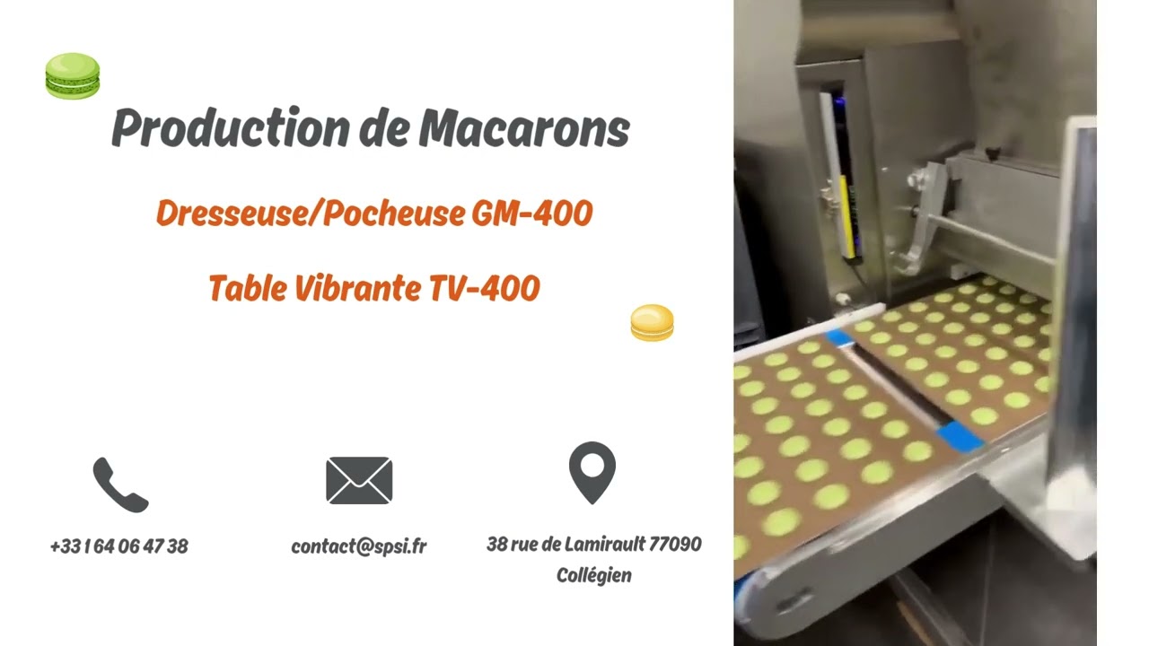 Production de macarons SPSI