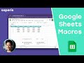 Google Sheets Macros Tutorial