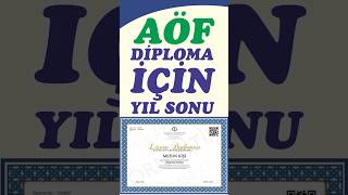 AÖF Mezuniyet Belgesi E-Devlet'e Ne Zaman Yüklenir? 🎓 #aöf #mezuniyet
