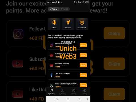 Unich mining update: web 3 added and how to get more point before TGE