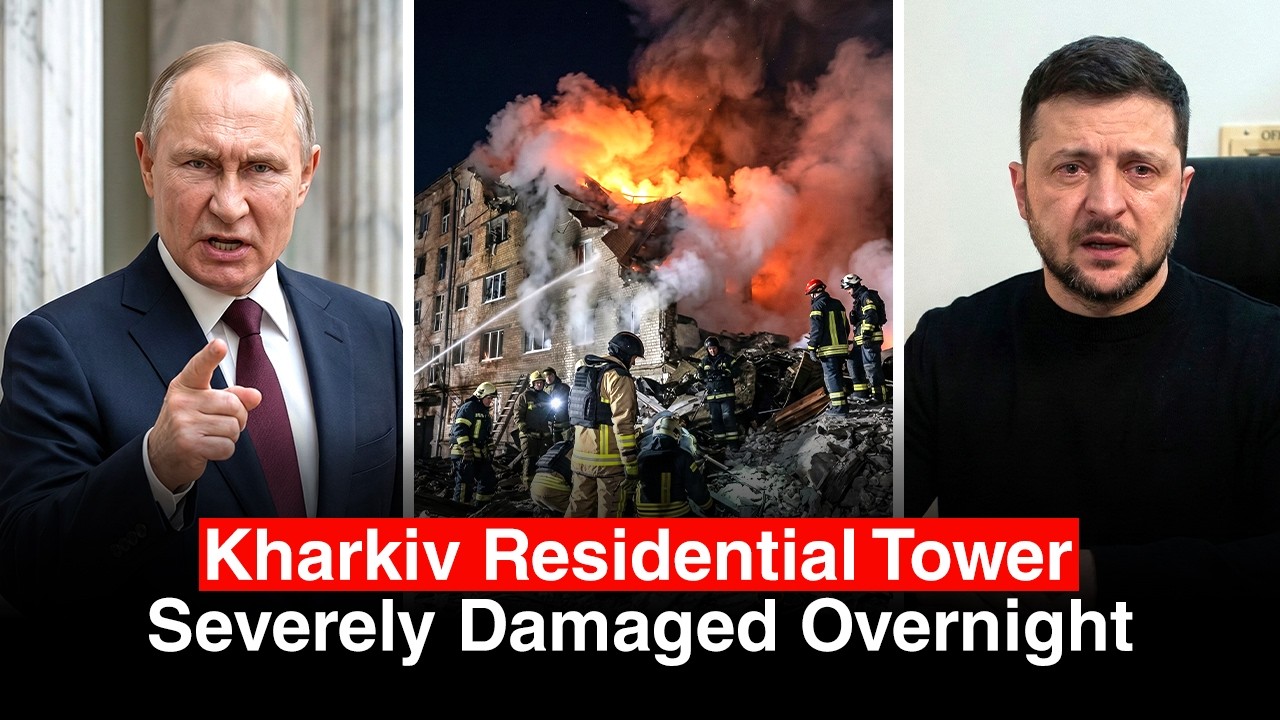 В харьковский жилой дом попал российский снаряд, три человека убиты.