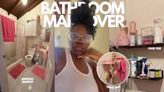 BATHROOM MAKEOVER | shopping, decor haul, pinterest inspired, in my pink era Station Image