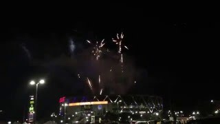 Fireworks Above Roaracle After Game 2 Nba Playoffs 2016 Warriors Warriors Warriors