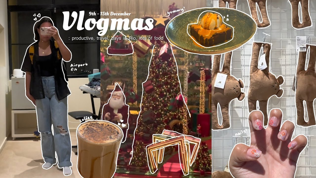 Rio de Janeiro vlog 🪷 productive, travel, days in Rio, lots of food | Vlogmas 02