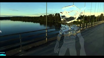 simulating glass material in webGL/html5/three.js