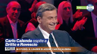 Carlo Calenda ospite a Dritto e Rovescio.