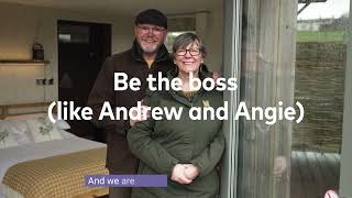 Be the boss like Angie and Andrew, Co-owners of Daisy Bank Camp