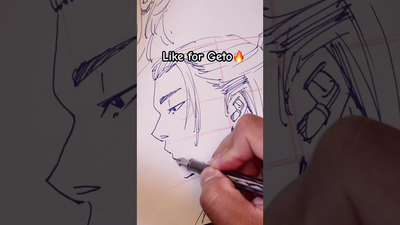 Yes! Let’s draw Geto for Wednesday 