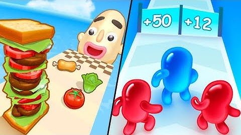 Sandwich Runner | Join Blob Clash 3D / All Level Gameplay - Android,iOS