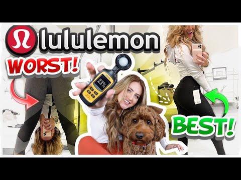 MOST vs LEAST Squat Proof LULULEMON LEGGINGS! *with science*
