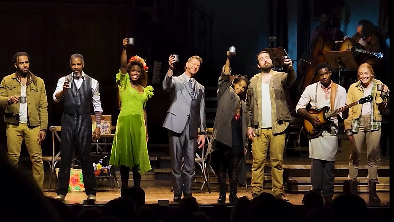 Hadestown Tour Curtain Call & “We Raise Our Cups” YouTube