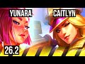 YUNARA &amp; Lulu vs CAITLYN &amp; Nautilus (ADC) | 56K damage, Good KDA: 24/2/3 | NA Challenger | 26.2