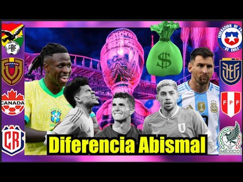 🤑💲💲¿CUÁNTO Vale Cada Selección de la COPA AMÉRICA 2024💲💲💲🤯