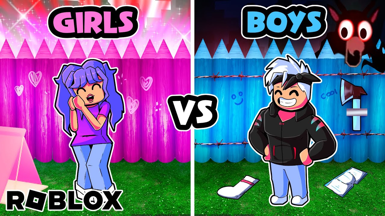 Mädchen vs Jungs Base bauen bei 99 NÄCHTE im Wald!