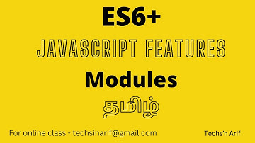 #5. JavaScript Tutorial | ES6 | Modules | Tamil