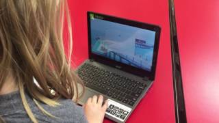 Logging in to a Chromebook using a Clever badge