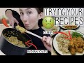 WHAT I EAT IN A DAY VLOG (FT. FAMILY CURRY NIGHT) | TRYING MY FOLLOWERS VEGAN RECIPES FOR 24 HOURS