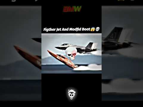 Figther Jet And Modfid Boat 😱💀 #jetvsboat #dragrace #overspeed #shorts