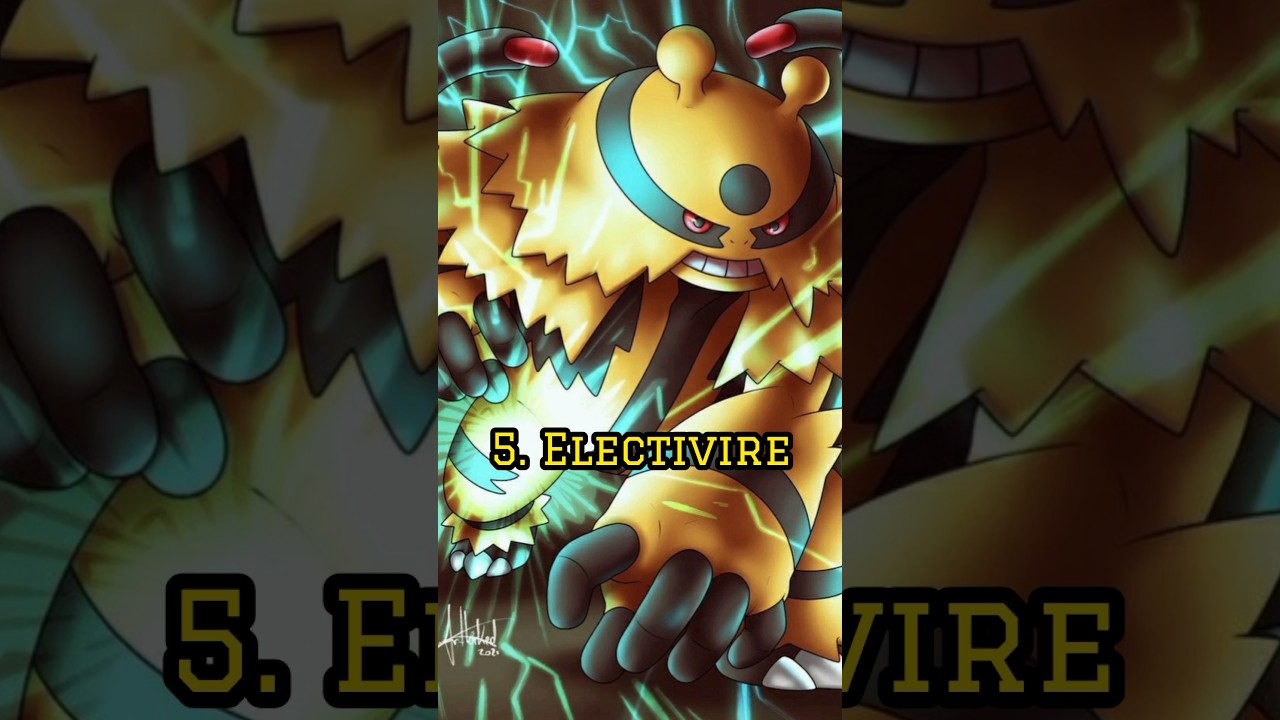 Top 10 most powerful electric type Pokémon 🔥 | 