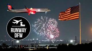 Celebrate the 4th! 🇺🇸 DFW Airport planes & fireworks ✈️ July 4, 2026