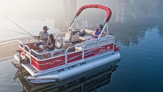 SUN TRACKER Boats: 2016 BASS BUGGY 16 DLX Fishing Pontoon Boat