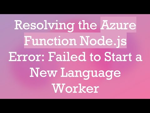 Resolving the Azure