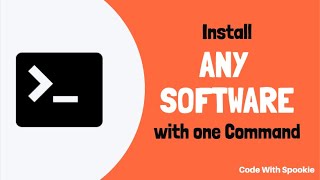 Install any Software with just one Command | Terminal / CMD tricks | Code with Spookie screenshot 5