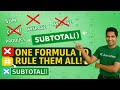 One Formula to Replace SUM, COUNT, AVERAGE, PRODUCT | How to Use Subtotal in Excel