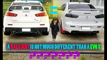 RALLIART! differences from EVO X! - Lancer/Galant 2008