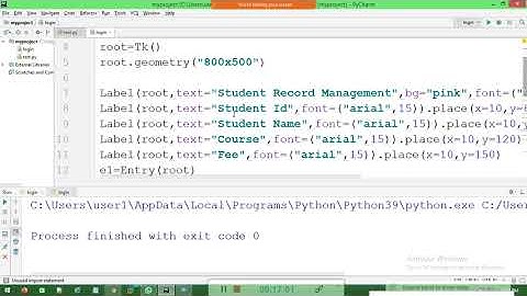 HOW TO CREATE STUDENT RECORD MANAGEMENT SOFTWARE IN PYTHON (PART1)| PYTHON PROGRAMMING COURSE