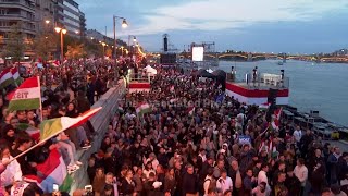 Opposition supporters share their joy after Orbán concedes defeat in Hungarian election