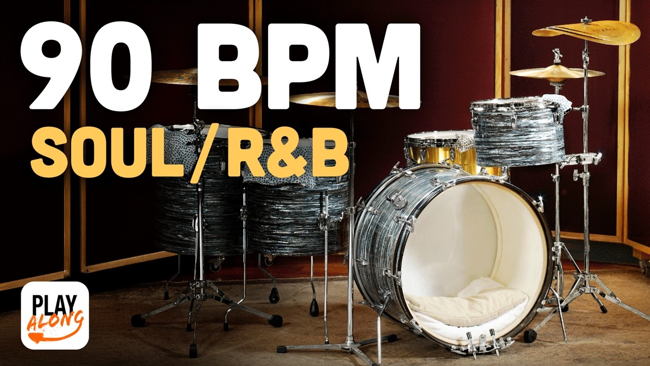 [90BPM] Soul/R&B Drum Backing Track #4