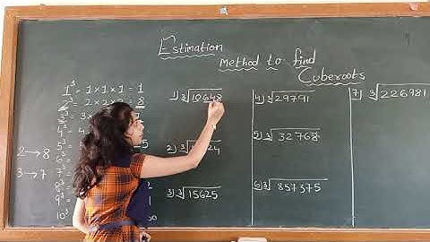 Estimation method to find cube roots