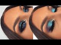 Glittery Blue Smokey Eyes Using ABH x Amrezy Eyeshadow Palette