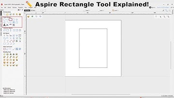 How to Create a Rectangle in Aspire | Simple Vectric Aspire Tutorial for Beginners