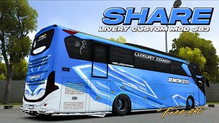 SHARE❗ LIVERY MOD JB3 SHD BY KVARTS X MHDart FREE PPL🤙 BUSSID TERBARU 2026 screenshot 4