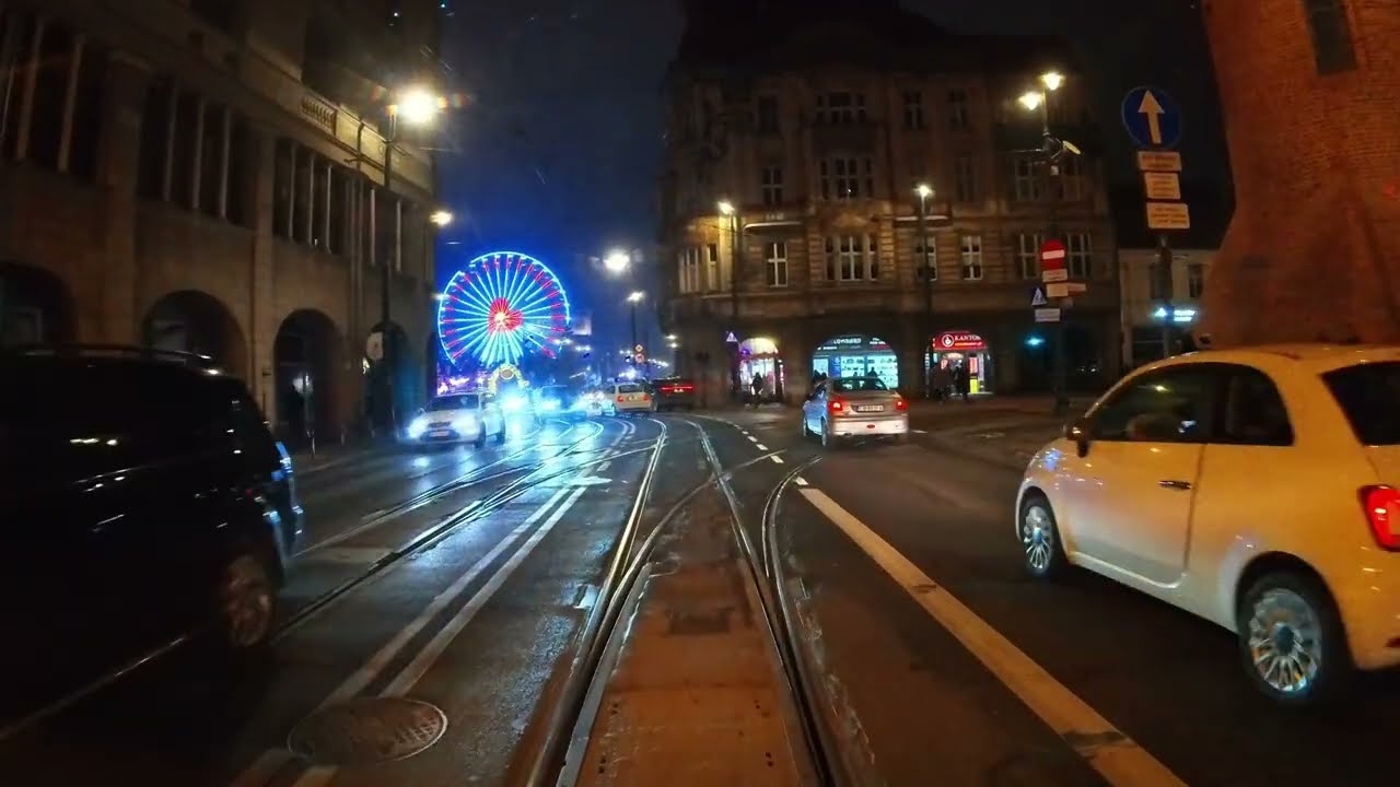 Bydgoszcz linia nr 2 Kapuściska - Las Gdański P+R (XII.2025)(jazda nocą)