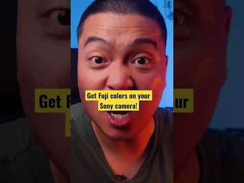 how to get fujifilm colors on a Sony camera… #fujifilm #sonya7iv