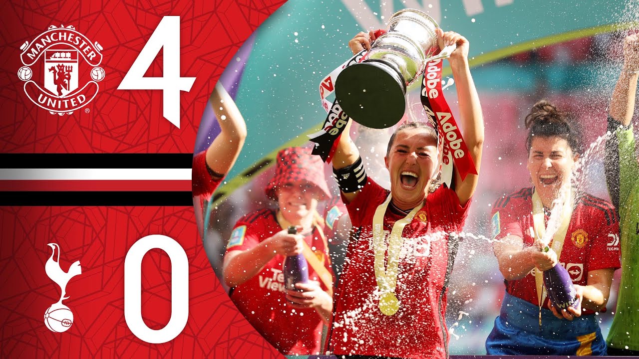 WOMEN'S FA CUP WINNERS! 🤩🏆 | Man Utd 4-0 Spurs | Highlights