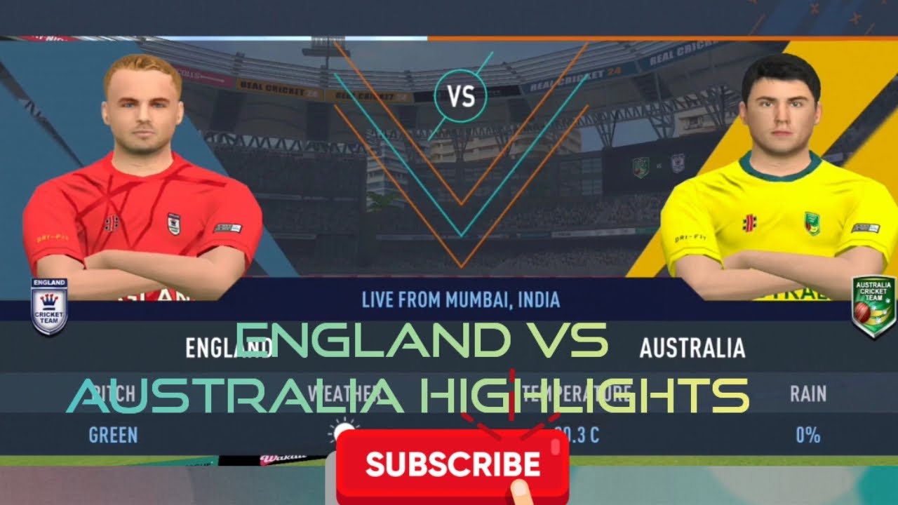 ENGLAND VS AUSTRALIA HIGHLIGHTS T20 WORLD CUP 🥵 QUICK PLAY REAL CRICKET ...