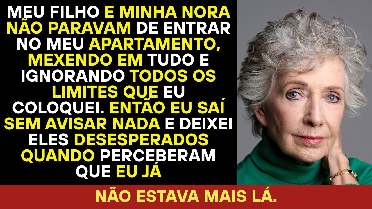 Meu filho e nora entravam escondidos. Então me mudei em silêncio e os deixei em pânico