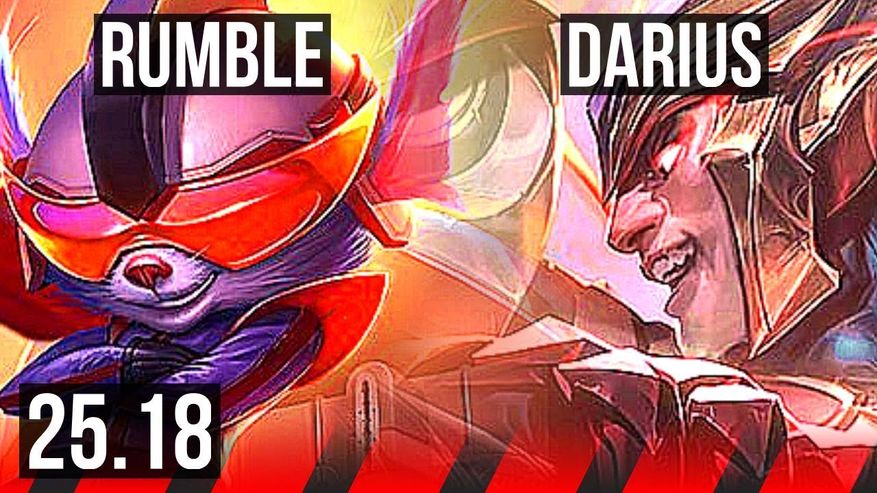 RUMBLE vs DARIUS (TOP) | Dominating | KR Master | 25.18