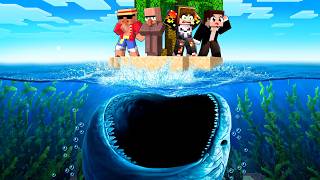 WE SURVIVED THE DEEP OCEAN IN MINECRAFT!!