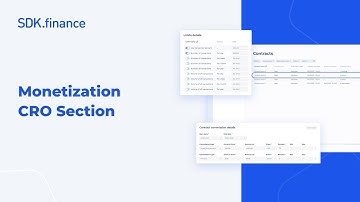 SDK.finance | Mastering Monetization for a Financial Institution: CRO Section Demo