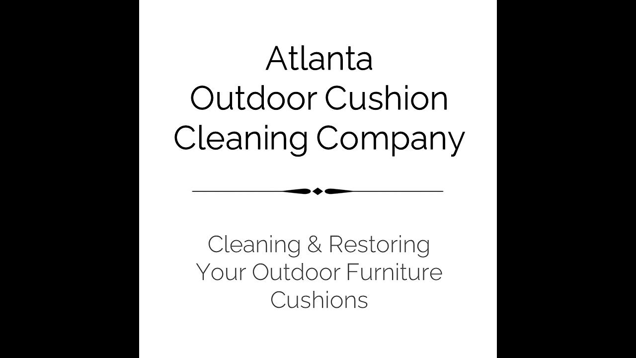 Outdoor Patio Cushion Cleaning