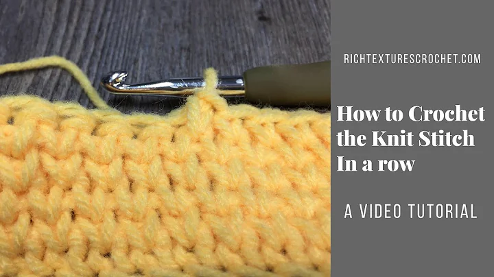 Master the Knit/Waistcoat Stitch with This Easy Crochet Tutorial!