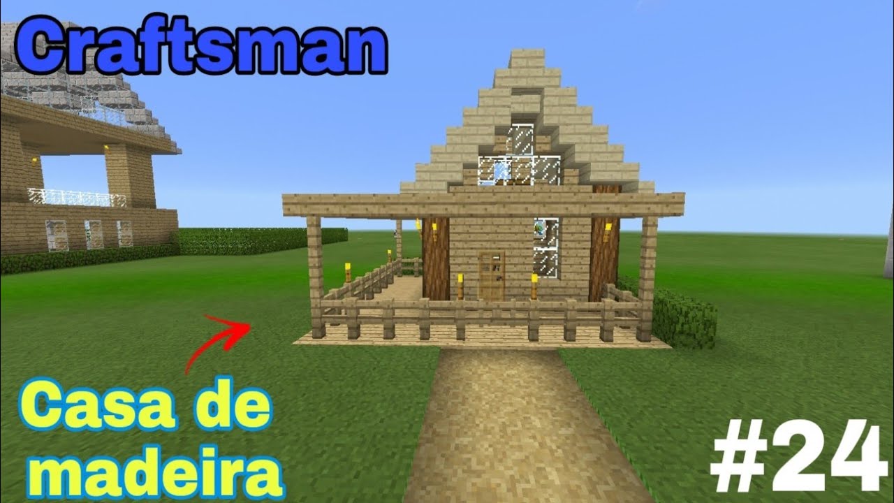 Como Fazer Casas de Madeira no Minecraft  Minecraft Casas de Madeira #03 