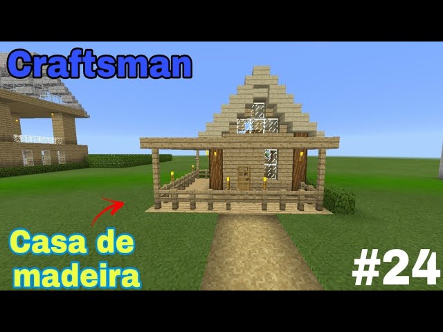 1631) Minecraft - Construindo uma Casa Fácil de Madeira -  in 2023